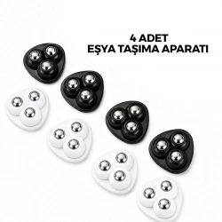 İBİCO İ13-142  ( 4PCS ) ( TEK BİLYA TEKERLEKLİ ) ( POŞETLİ ) MOBİLYA EŞYA TAŞIMA APARATI ( 360° )*20X20