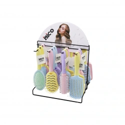 İBİCO İ15-012 (ÇİFT RENK PLS.SAP& GÖVDE) (FÖN & SAÇ FIRÇASI & TARAK) (MİX=6 MODEL& 4 RENK) (BEYAZ PLS.& RENKLİ TOP UÇ FIRÇA)*24X4