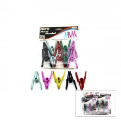 İBİCO İ21-101 ( 10PCS ) METAL MANDAL RENKLİ*12X16