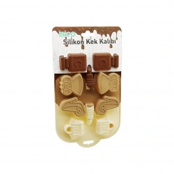 İBİCO İ22-003 (ÇİÇEK & DONUT& GİYSİ& DÜZ& KLASİK& RÜZGAR GÜLÜ& BUBBLE) (8-10-12-15-Lİ & MİNİ ) (SİLİKON) MUFFİN KEK KALIP*10X12