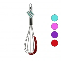 İBİCO İ22-068 ( 30CM ) ( RENKLİ SİLİKON KAZIYICILI ) ( KROM SAPLI ) ÇELİK METAL ÇIRPICI ( ÇIRPICI: 17.5CM + SAP: 12.5CM )*12X20