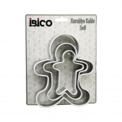 İBİCO İ22-159 ( 3 BOY ) ( METAL ) ( SİLİKON KENAR KILIFLI ) KURABİYE KALIP SETİ ( 8 X 5.5CM & 9.5 X 8CM & 13.5 X 11CM )*144