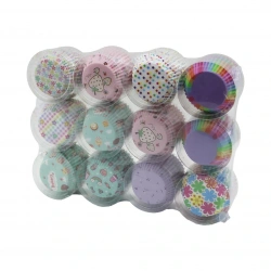 İBİCO İ22-173 ( 100PCS ) ( YUVARLAK & İNCE ) MUFFİN KAĞIT KEK KAPSÜLÜ ( AĞIZ ÇAP: 6.5CM & DERİNLİK: 2.5CM )*12X24