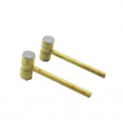 İBİCO İ22-211 ( METAL ÇİFT BAŞLI ) AHŞAP SAPLI ( TOKMAK & ET DÖVECEK ) ( TOKMAK= 4.3 X 10CM ) ( SAPLI=25.5CM )*144