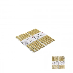 İBİCO İ22-326 ( 10ÇİFT ) STICK ÇİN ÇUBUK ( SUŞİ ) BAMBU & AHŞAP KAŞIK*12X20