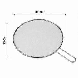 İBİCO İ22-426 ( LUX & KROM ) ( SAPLI ) ( 33CM ) TEL YAĞ SIÇRATMAZ ( METAL ÇERÇEVE & SAP ) ( SAP=17CM )*12X12
