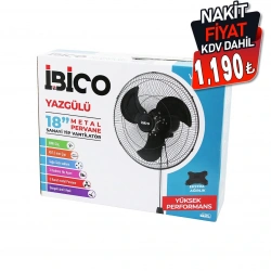İBİCO VNT-002 (18 İNÇ) (45.7CM) (SANAYİ) TİPİ AYAKLI VANTİLATÖR (3 KADEME HIZ & 3 METAL KANAT) (80W) (140CM YÜKSEKLİK) FAN*1