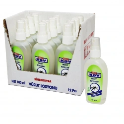 INSEC KOV ( VÜCUT LOSYONU ) SİVRİSİNEK KOVUCU ( SPREY ) ( 100ML ) ( 6 SAAT KORUMA )*12X8