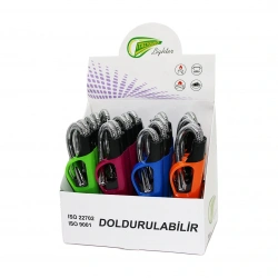 NEROX NRX-1588 ( YAYLI KIVRILABİLİR METAL BAŞLI ) MUTFAK ÇAKMAK ( RENKLİ PLASTİK SAP )*20X6