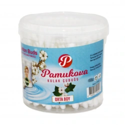 HOLLY ( ORTA BOY ) KULAK ÇÖPÜ ( PAMUKLU ÇUBUK ) ( YUVARLAK KUTU )*6X24