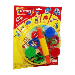 KIDS & KIDS PLAY-DOUGH K-500 ( SOFRALI ) OYUN HAMURU SETİ ( SOFRA MODEL MASA & MERDANE & HAMUR KALIPLARI & OYUN HAMURU )*24