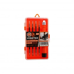 KINETEX KTX-3146 ( 9İN1 ) ( SAATÇİ & TELEFONCU ) BİTS TORNAVİDA UÇ SETİ ( 4PCS ÇİFT TARAFLI UÇ=8 UÇ + 1-T.VİDA SAPI )*24X8