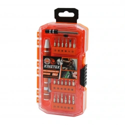 KINETEX KTX-3149 ( 26İN1 ) BİTS TORNAVİDA UÇ SETİ ( 24PCS UÇ + 1-KALEM MODEL T.VİDA SAPI + 1-UZATMA ADAPTÖRÜ )*10X10