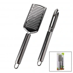 KİTCHENWARE YAKUT-8235 ( 2PCS SET ) ( 1PCS-SAPLI METAL RENDE ) ( 1PCS= ( 2İN1=METAL SOYACAK & OYACAK ) SETİ*144