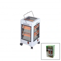 KİWİ KHT-8407 ELEKTİRİKLİ & İNOVATİF ÇOK YÖNLÜ ISITICI SOBA FAN ( TEKERLEKLİ & DEVRİLME EMNİYET ) ( 225X225X435MM )*4