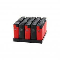 KOKO-2000 TURBO SOFT ( SİYAH & KIRMIZI ) REZİSTANSLI ( IZGARALI RÜZGAR ) CEP ÇAKMAK*50X20