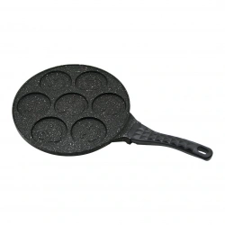 KRT-1039 (7 BÖLMELİ) (EMOJİLİ) DÖKÜM ( PANKEK ) TAVA ( 28CM ) ( KABARTMA PİRAMİT DESENLİ BAKALİT SAP=18.2CM ) ( POŞETLİ AMBALAJ )*25