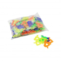 KRT-1122 ( 9PCS ) ( OKLU KALP ) BİSİKLET TEKER SÜSÜ ( RENKLİ PLASTİK )*50X1