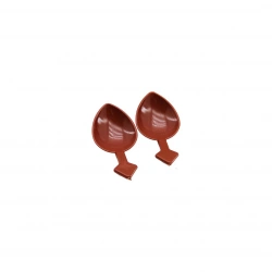 KÜÇÜKKELEŞ ( KISA SAPLI ) ( 10.5CM ) OYUN KAŞIK ( HALK OYUNLARI ) ( KAHVERENGİ PLASTİK )*48X40