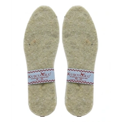 KUŞCUOĞLU KÇ-300-27007 ( DİKİŞSİZ ) ( BEYAZ & EVA & ERKEK ) YÜN KEÇE ( 41-42-- 43-44)*12X63