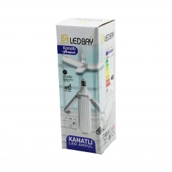 LEDBAY LD-03 ( 3KOLLU ) ( PERVANE MODELİ ) BEYAZ LED LAMBA AMPUL (40W & E27)*60