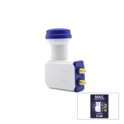MAG ( 2Lİ ) UYDU ( LNB ) UNIVERSAL TWIN ( FULL HD & 3D & 0.1dB )*50