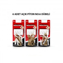 MEDALYAN DL-26 ( 19X70 ) ( 6PCS ) AÇIK PİTON DÜBELLİ*12X10