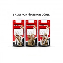 MEDALYAN DL-27 ( 20X80 ) ( 5PCS ) AÇIK PİTON DÜBELLİ*12X10