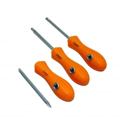 MİRAC-945 ( 2İN1=ÇİFT TARAFLI UÇ ) ( ÇİFT GİRİŞLİ= KLASİK & YANDAN ) ( TAK-ÇIKAR ) ( TURUNCU BAL ) TORNAVİDA ( YILDIZ-DÜZ )*12X20