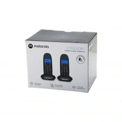 MOTOROLA C-1002CB ( 2PCS ) ( SİYAH ) (DİJİTAL) (KABLOSUZ & TELSİZ) TELEFON (ARAYAN NO GÖRME) (50 HAFIZA)*6