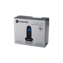 MOTOROLA C1001CB ( SİYAH ) (DİJİTAL) (KABLOSUZ & TELSİZ) TELEFON (ARAYAN NO GÖRME) (50 HAFIZA)*8