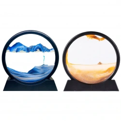 MOVING SANDSCAPES ENF-820 ( 7 & 17.8CM ) ( SULU CAM ) KUM SAATİ ( AYNA MODELİ )*36