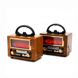 NSS PLATOON NS-901BT PL-4715 ( USB ŞARJLI & ŞÖMİNE ) ( İBRELİ ) FM RADYO RETRO ( MP3 USB & TF PLAYER ) SPEAKER*40