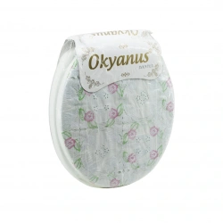 OKYANUS DANTEL YUMUŞAK KLOZET KAPAK BÜYÜK PUF*19