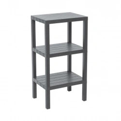 OMBEG OM-0390-3102-0145 ( 3 ( DÜZ ) RAFLI & GRİ ) MODÜLER ÜNİTE PLASTİK*8