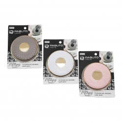 PABLITO HOME PBT-087 (YUVARLAK) (3- 9X9CM) (CEP & ÇANTA) MİNİ MAKYAJ AYNASI (BRONZ KAPAK KENARI-GÖBEK & RENKLİ PLS.)*24X10