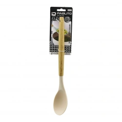 PABLITO HOME PBT-210 ( 31.5CM ) ( SİLİKON ) ( SERVİS KAŞIK ) ( AHŞAP BAMBU SAP ) ( ISIYA DAYANIKLI )*24X6