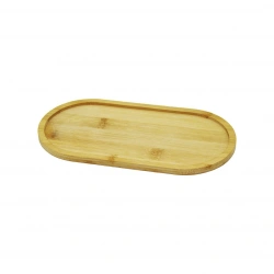 PABLITO PBT-278 ( OVAL ) AHŞAP BAMBU YAĞDANLIK ALTLIK ( MİNİ TEPSİ ) ( 20X10X0.8CM )*240