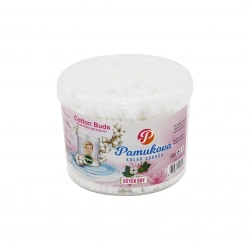 PAMUKOVA FAMİLY ( BÜYÜK BOY ) KULAK ÇÖPÜ ( PAMUKLU ÇUBUK ) ( YUVARLAK KUTU )*6X24