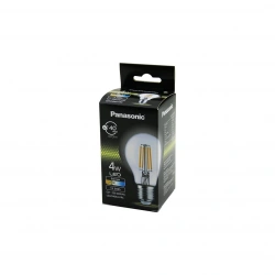 PANASONİC (LDACH-04-LH-1RC) (4W=40W) (E27) (105X60MM) (LED FİLAMENT & RUSTİK AMPUL) LAMBA ( WARM WHİTE & SARI) (2700K) (470LM) (15.000H)*10X8