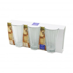 PAŞABAHÇE NESSIE-520025 ( 3PCS ) ÜÇLÜ CAM MEŞRUBAT BARDAK*6=K