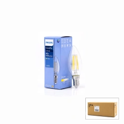 PHILIPS-347267 00 COREPRO ( 2700K & E14 ) ( 4.3W = 40W & E27 ) ( LED FİLAMENT & RUSTİK AMPUL ) LAMBA ( 470 LUMEN ) ( CAM GÖVDE )*10=K