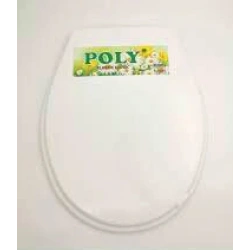 POLY ET-011 BEYAZ YUMUŞAK KLOZET KAPAK BÜYÜK PUF*17