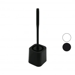 QLUX BSF-00978 ( SİLİKON ) WC & KLOZET FIRÇA SETİ ( PLASTİK SAP & HAZNE )*12=K