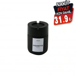 QLUX C-00549 ( 212CC ) ( SİYAH CAM ) KÜLLÜK ( SİYAH PLASTİK KAPAK ) ( ( NO-08 CIGARETTE & KÜL TABLASI )*20=K