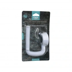QLUX L-00107 AVANTAGE TUVALET KAĞITLIK ( BEYAZ PLASTİK ) ( YAPIŞKANLI & VİDALI MONTAJ )*36
