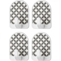 QLUX L-00609 ( 4PCS ) ( KUBBE ) ( PANO ) PLASTİK ASKI ( YAPIŞKANLI MONTAJ )*50