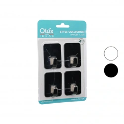 QLUX L-00951 ( 4PCS ) CLOUD ASKI NO-2 ( SİYAH & BEYAZ PLASTİK ) ( YAPIŞKANLI MONTAJ )*50