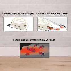 RAİD ( 6PCS ) HAMAM BÖCEK YEMİ ( KOKUSUZ & PRATİK & 3 AY ETKİLİ )*12=K