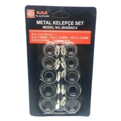 ŞAHİN TOOLS ŞHT-019 ( 10PCS ) METAL HORTUM KELEPÇESİ SET ( 2 ŞER ADET= 8-18MM - 11-20MM - 13-23MM - 18-25MM - 14-27MM )*300